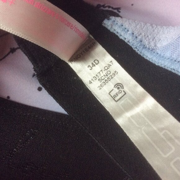 Victoria's Secret PINK Boardwalk Pink Cloudy Constellation Wireless Bra Size 34D - Picture 6 of 8